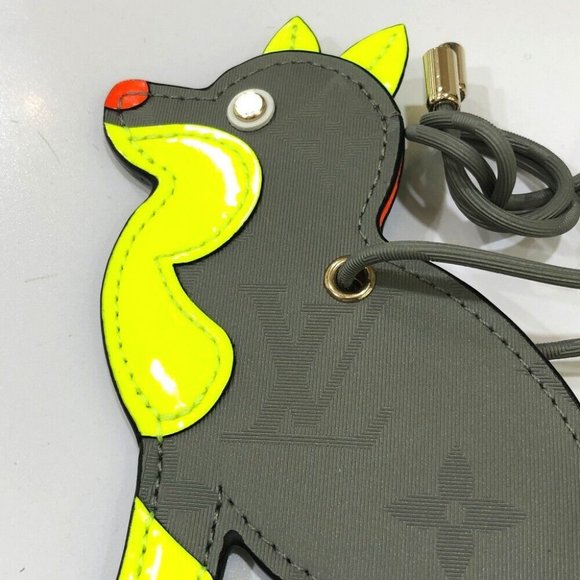 AUTHENTIC LOUIS VUITTON M63280 Monogram Titanium Porte address dog - Picture 2 of 8